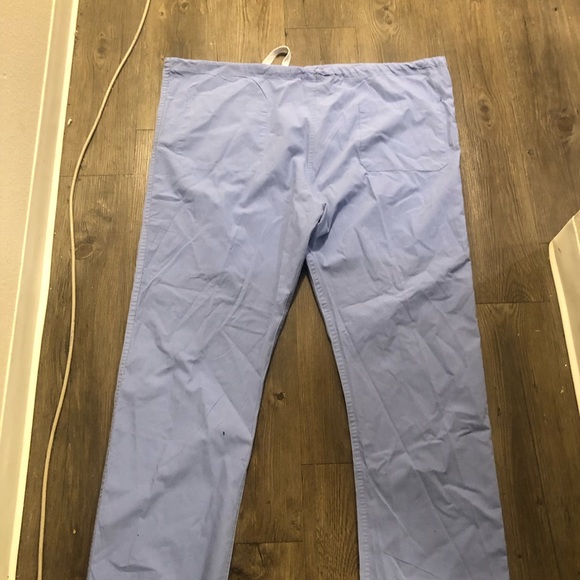 Soft weave Women’s Light Blue Jogger Pull-On Scrub Pant Size Large - Picture 5 of 12